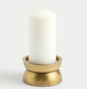 Portavelas de latón de moda para velas de té, plato metálico para bodas y eventos festivos, soporte de hierro para velas con acabado metálico para decoración del hogar y mesa. - Product Image 5