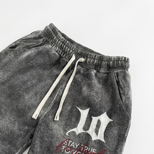 กางเกงวอร์มซิปประดับคริสตัลสีเทาแบบดิสเทรส |   กางเกงจ็อกเกอร์มีซิปด้านข้าง |   กางเกงแทร็คสตรีทแวร์ทรงเฮฟวี่เวท |   ผู้ผลิต OEM ตามสั่ง - Product Image 3