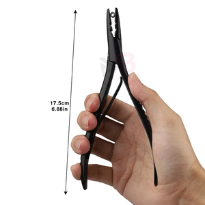 Professional MAGMA BEAUTY Metal Hair <b>Extension</b> Kit Complete Set with Clip Tape and Micro <b>Bead</b> <b>Extensions</b> Tools for Salon - Product Image 2