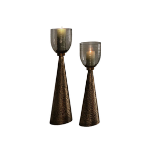 Support de bougie moderne en verre pour cérémonies et maison – Meilleur prix - Product Image 1