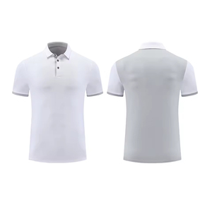 เสื้อโปโลแขนสั้นผู้ชาย คอปก ตัดต่อสี ผ้าถักเนื้อแน่น แห้งเร็ว สวมใส่สบาย ทรงปกติ ดีไซน์กระดุม - Product Image 3