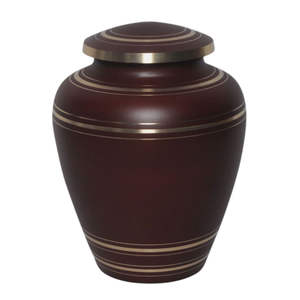 Castle Landscape Fantasy Art Metal Cremation Urn with Waterfall Scene for Eternal <b>Memorial</b> Tribute - Product Image 5