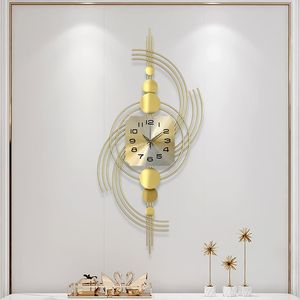 39.4 \ "3D moderno metallo oversize orologio da parete dorato cornice geometrica Design per soggiorno - Product Image 3