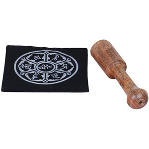 Bol chantant en laiton de 4 pouces Ashtamangala Novel & Creative Home Decoration for Gifting Handmade in India - Product Image 2