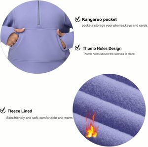 Sudadera con Capucha para Mujer, con Cierre de Cremallera, Bolsillos de Forro Polar, Transpirable, Impermeable, 100% Algodón, para Invierno - Product Image 6