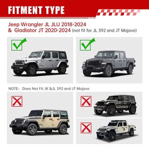 Cofano Motore 10° Anniversario per Jeep Wrangler JL 2018+ e Jeep Gladiator JT 2020+ (Non Compatibile con JL 392 JT Mojave) - Product Image 5