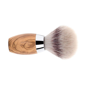 Pinceau à raser professionnel avec manche en bois, poils en acier inoxydable, poils de blaireau pur, pinceau à raser pour homme - Product Image 5