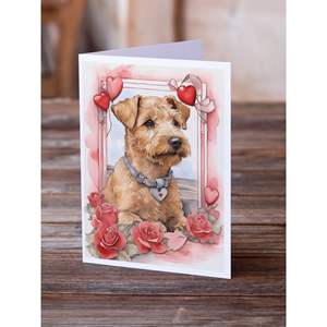 Lakeland Terrier การ์ดอวยพร A7วาเลนไทน์, การ์ดเปล่า8ใบพร้อมซองขนาด5x7 - Product Image 2