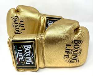 ถุงมือชกมวยหนังวัวแท้แบบผูกเชือก รุ่น Professional No Boxing No Life  บุหนาเต็มนิ้ว ซับเหงื่อ รุ่น RL-BG-218 - Product Image 6