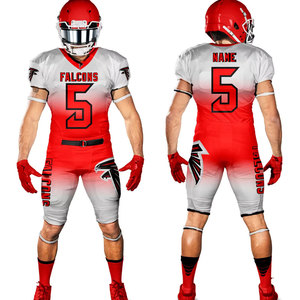 Ensemble d'uniformes de football américain unisexe, imprimé par transfert thermique, polyester/coton, taille élastique, maillot sans manches et pantalon anti-humidité - Product Image 2