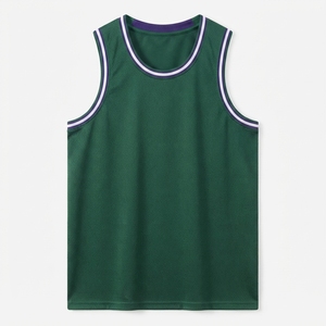 Maillot de basket-ball jaune unisexe, débardeur en maille sans manches, col rond, évacuation de l'humidité, vêtements de sport pour adultes - Product Image 6