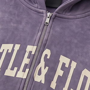 Chándales Deportivos de Invierno al Por Mayor, de la Mejor Calidad, Lavados con Ácido, 100% Algodón, Resistentes al Viento, Transpirables, con Logotipo Personalizado Estampado para Adultos - Product Image 3
