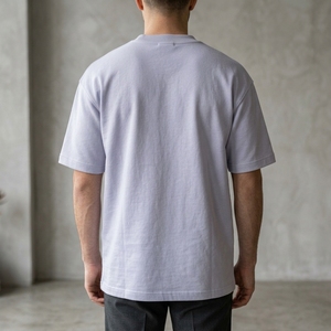 Men's <b>T</b> <b>Shirt</b> Light Lavender Crew Neck Short Sleeve <b>Oversized</b> Fit <b>Plain</b> Casual Tshirt Streetwear Clothes <b>T</b> <b>Shirt</b> - Product Image 2