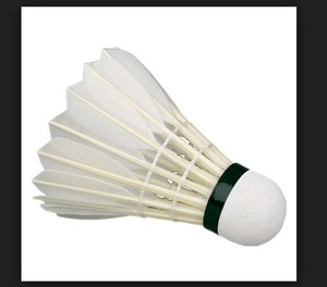 ลูกแบดมินตันขนห่านมาตรฐาน หัวคอร์ก PU ทนทาน สำหรับฝึกซ้อม สีขาว - Product Image 2