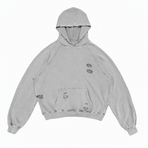 Sudadera con Capucha Oversize Beige, Manga Raglán Corta, Diseño de Bolsillo en Color Sólido, Unisex, Tejido French Terry, Ropa de Otoño - Product Image 4