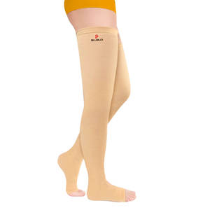 Bas de compression classiques mi-cuisse pour une meilleure circulation sanguine, un soutien des jambes et un soulagement quotidien de l'enflure - Product Image 1
