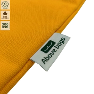 Sac de plage en toile de coton laminée 300 GSM, sac de voyage de plage 35x29x12 cm, logo personnalisé, vente en gros, OEM, marque privée, modèle SNC99 - Product Image 5