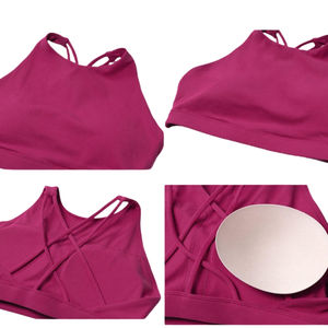 Soutien-gorge de sport sans couture, respirant, confortable, extensible, de haute qualité, avec logo personnalisé, nouvelle mode, fitness, yoga. - Product Image 3