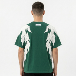 Summer Men's Premium Cotton O-Neck Graphic <b>Patchwork</b> T-<b>Shirt</b> Regular Fit Short Sleeve Casual Streetwear Customized T-<b>Shirt</b> - Product Image 3