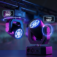 Mini projecteurs rotatifs Bee Eye 30W R/G/B/W/Y/Rose LED DMX avec télécommande pour scène, discothèque, DJ, fête, bar