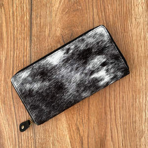 Precio de fábrica, monedero de piel de vaca para mujer, cartera con cremallera, Cartera de mano larga de cuero genuino, tarjetero, carteras para mujer - Product Image 2