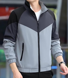 Vestes de chasse pour hommes 2026, très vendues, automne-hiver, en toile imperméable, col montant, décontractées, color-block, fermeture éclair intégrale, séchage rapide - Product Image 5