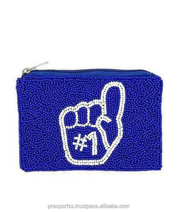 Pochette à perles visage effrayant, thème d'horreur, broderie artisanale, sac à fermeture éclair, pochette personnalisée, grande capacité, Halloween, Saint-Valentin - Product Image 2