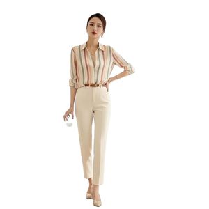 Women's Floral Printed Button Down <b>Western</b> <b>Shirt</b> with Collar Neck and Rolled-Up Long Sleeves in Relaxed Fit - Product Image 1