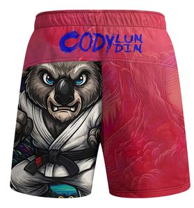 Pantalones cortos MMA para hombre, con estampado, cintura elástica, para entrenamiento en gimnasio, kickboxing, ligeros, de secado rápido, coloridos, para artes marciales mixtas. - Product Image 3