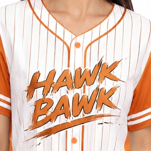 Camiseta de béisbol personalizada para mujer, con botones, a rayas, para equipo deportivo, tela transpirable, ligera, cómoda y ajustada. - Product Image 4