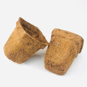 Macetas de fibra de coco natural, paquetes de macetas de coco de fábrica directa, soporta bajo costo de envío - Product Image 4