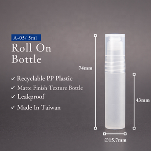 Rollo vacío de plástico recargable de 5ml al por mayor en botella de perfume - Product Image 3