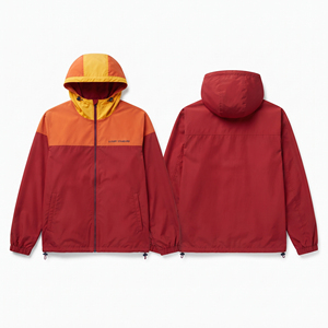 Custom Color Lightweight <b>Windbreaker</b> Jacket Men 100% Nylon Spandex Lightweight Hoodie Women Outdoor Rain Wind Breaker Jacket - Product Image 2