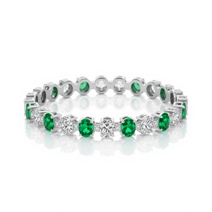 Bracelet tennis en or 10 carats avec émeraudes, bijoux en pierres précieuses naturelles, bijoux fins pour femmes, bijoux personnalisés, fabricant OEM ODM - Product Image 3