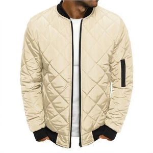 Chaqueta Bomber de Invierno para Hombre, con Botones de Cuerno, Servicio OEM, Lona Impermeable de Secado Rápido, Estilo Vintage, Informal y Deportiva - Product Image 4