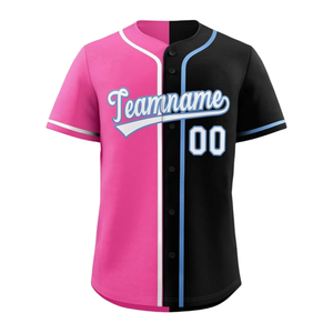 Maillot de baseball style américain à manches courtes, grande taille, fabricant de vêtements d'équipe personnalisés, vêtements de sport de haute qualité, vente en gros - Product Image 2