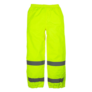 Pantalon de sécurité haute visibilité pour hommes, classe 3, vêtements de travail robustes, respirants, imperméables, panneaux réfléchissants, cargo, microfibre - Product Image 4