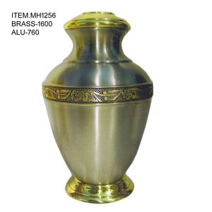 Urna de cremación memorable de alta calidad con acabado mate en relieve floral para cenizas humanas - Product Image 1