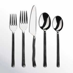 Ensemble de couverts en acier inoxydable plaqué or, finition miroir, luxe, fourchette, couteau, cuillère, style occidental, kit de 4 pièces - Product Image 4