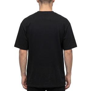 เสื้อยืดคอกลมแขนสั้นสีดำสำหรับผู้ชาย ลวดลายกราฟิกพิมพ์ภาพตามสั่ง ทรงปกติ ผ้าฝ้ายถักเจอร์ซีย์ 100% - Product Image 2