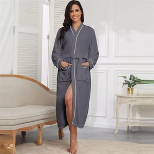 2026 High Quality Custom Logo Men 5 Stars Hotel Bath Robe Luxury <b>Waffle</b> Cotton <b>Bathrobe</b> Wholesale - Product Image 4