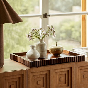 OEM ODM Custom Wooden Serving <b>Tray</b> Premium Solid Wood Butler Tea Coffee Display Board - Product Image 3
