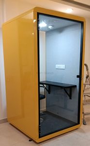 ห้องทำงานส่วนตัวแบบพรีเมียม รักษ์โลก ทันสมัย สำหรับ 1 ที่นั่ง พร้อมระบบกันเสียง ไฟ LED สำหรับการโทรส่วนตัว การประชุมทางวิดีโอ และการทำงานแบบโฟกัส - Product Image 3
