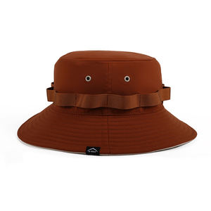 Chapeau de pêcheur en toile personnalisé, imperméable, à séchage rapide, avec cordon coupe-vent, chapeau de pêcheur pour la randonnée - Product Image 1