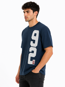 T-shirt en coton à col rond et manches courtes pour homme Livster, imprimé graphique, ample, doux, respirant, streetwear décontracté - Product Image 2