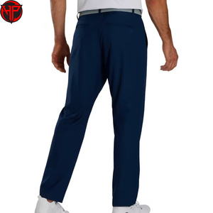 Pantalones Chinos Rectos Azul Marino para Hombre, Cintura Media, Cierre de Botones, Ligeros, Transpirables, Casuales, para Golf, Ropa de Verano - Product Image 4