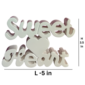 Décoration de table esthétique en bois en forme de cœur blanc, idéale pour la maison, le bureau ou la salle d'étude, décoration de pièce originale - Product Image 5