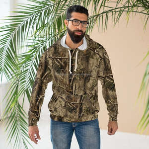 เสื้อฮู้ดกันลมผ้าฟลีซคุณภาพสูงสำหรับผู้ชาย แบบวินเทจ ผ้าฝ้ายแท้ 100% เหมาะสำหรับใส่ล่าสัตว์กลางแจ้งในฤดูหนาว - Product Image 5