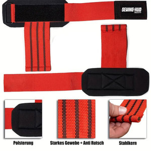 Sangles de soutien du poignet en néoprène renforcé de qualité supérieure pour la musculation avancée, les soulevés de terre lourds, légères et réglables - Product Image 5