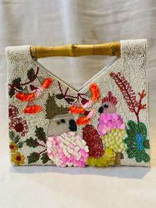 Sac de plage brodé motif crabe, sac à main d'été pour femme - Product Image 6